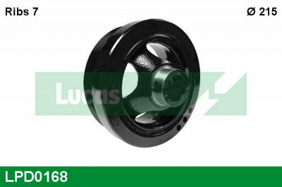 LUCAS ENGINE DRIVE lpd0168 -  Ременный шкив, коленчатый вал